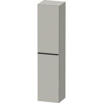 Duravit D-Neo Wall Hung Concrete Matt Grey Tall Bathroom Cabinet with Handle 400 x 1760mm