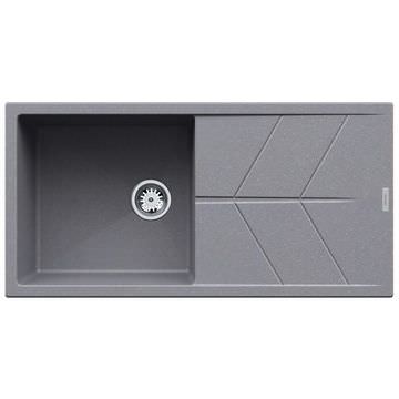 Clearwater Rio Croma Finish Granite Kitchen Sink with Drainer 1000 x 500mm - One Bowl