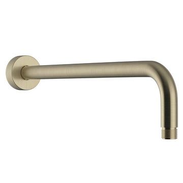 Heritage Stainless Steel Round Brushed Brass Shower Arm - Wall Mounted