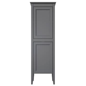 Heritage Caversham Traditional Floorstanding Graphite Tall Boy Unit 495 x 1569mm - Two Door