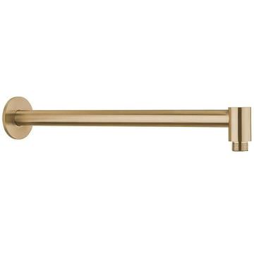 Crosswater 3ONE6 Contemporary Round Brushed Brass Shower Arm - Wall Mounted