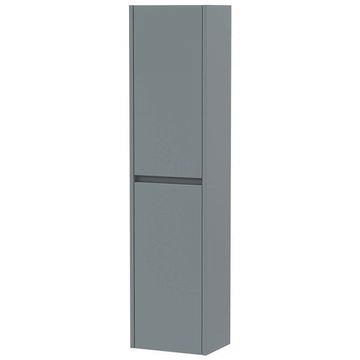 Hudson Reed Havana Coastal Grey Wall Hung Tall Boy Unit 350 x 1433mm - Two Door