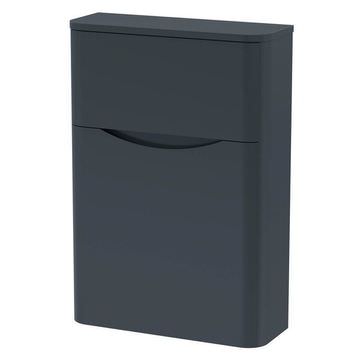Nuie Lunar Contemporary Back-To-Wall Soft Black WC Unit - 550 x 800mm