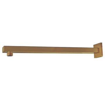 Niagara Observa Contemporary Square Brushed Brass Shower Arm - Wall or Ceiling Mounted