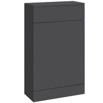 Joseph Miles Ambience Back To Wall Matt Grey Toilet Furniture Unit - 500 x 828mm
