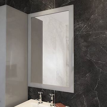 Joseph Miles Classica Rectangular Wall Mirror - Vinyl Wrapped MDF Frame - 600 x 900mm