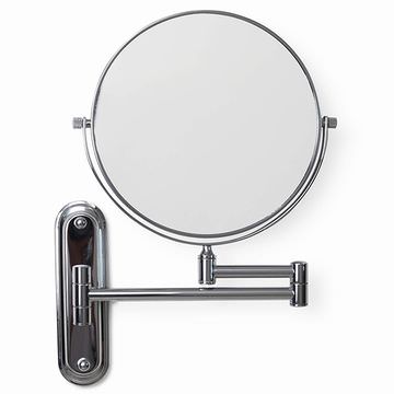 Origins Living Taylor Round Double-Sided Magnifying Mirror 245 x 315mm - Chrome Frame
