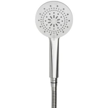 Triton Olivia Universal Round Chrome Shower Handset 117 x 255mm - Five Spray Mode