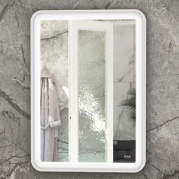 Rak Picture-Soft LED Mirror with Touch Sensor Switch and Demister Pad - Chrome Frame