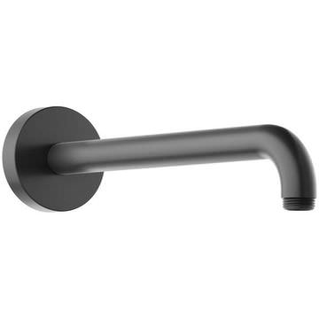 Keuco Contemporary Round Brushed Black Chrome Shower Arm - Wall Mounted