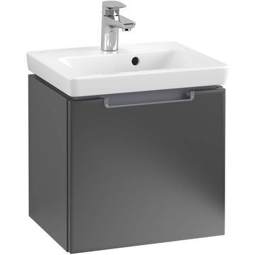 Villeroy And Boch Subway 2.0 Wall Hung Matt Black Vanity Unit - 1 Drawer