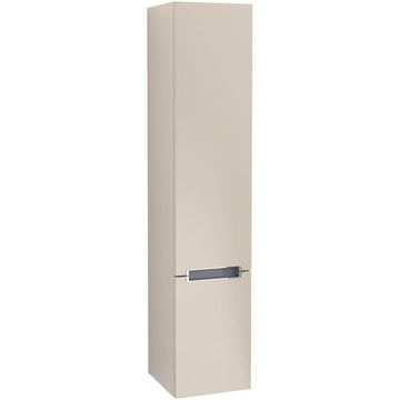 Villeroy And Boch Subway 2.0 Wall Hung Soft Grey Tall Boy Cabinet - Reversible Doors