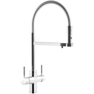 Abode Professional Chrome 3-In-1 Instant Hot Water Tap with Filter - Swivel Spout