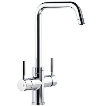 Abode Propure 4 In 1 Quad Spout Monobloc Urban Chrome Kitchen Sink Mixer Tap