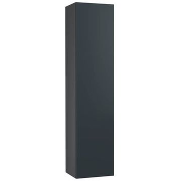 Villeroy And Boch Arto Wall Hung Satin Grey Tall Cabinet 400 x 1700mm - Single Door