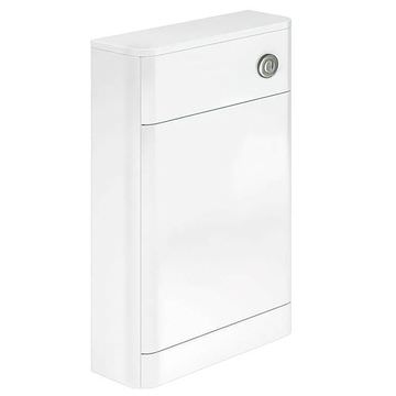 Essential Vermont Gloss White Back-To-Wall Curved WC Unit - 550 x 800mm