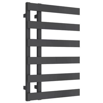 Reina Fermo Flat Panel Anthracite Designer Towel Rail 480mm Wide - Aluminium