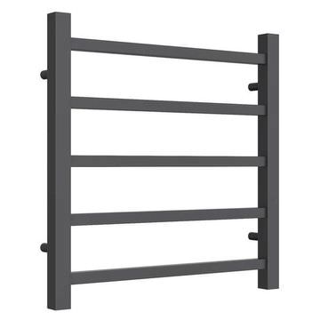 Reina Serena Straight Anthracite Ladder Towel Rail 500mm Wide - Mild Steel