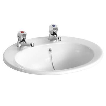 Armitage Shanks Sandringham-21 Countertop Washbasin - 2 Taphole - 500 x 430mm