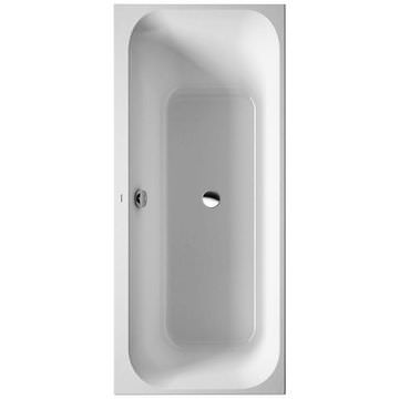 Duravit Happy D2 Built-In Bath With One Backrest Slope Without Frame White