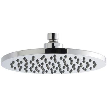 Nuie Fixed Chrome Shower Head - Round - Brass and ABS Chrome