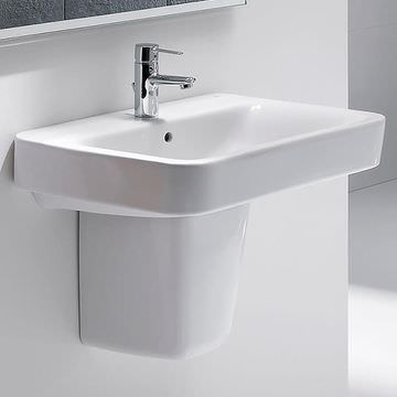 Roca Senso Square White Basin 1 Tap Hole 1000 x 460mm - Image