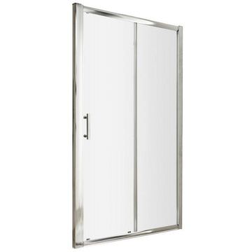 Nuie Pacific Sliding Shower Door - Aluminium Frame - Reversible - Ex-Display Chrome