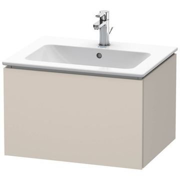 Duravit L-Cube Wall Hung Matt Taupe Vanity Unit for Me-By-Starck Basin - Single Drawer
