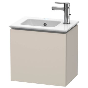 Duravit L-Cube Wall Hung Matt Taupe Vanity Unit for Me-By-Starck Basin - 420 x 400mm