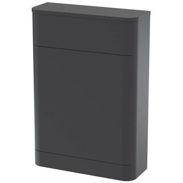Nuie Parade Back-To-Wall Curved Soft Black WC Unit - 550 x 800mm