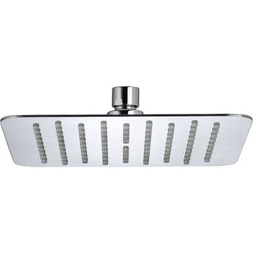 Bristan Square Stainless Steel Slimline Fixed Chrome Shower Head