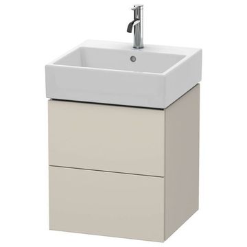 Duravit L-Cube Wall Hung Matt Taupe Vanity Unit for Vero Air Basin - Two Drawer