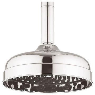 Crosswater Belgravia Round Fixed Shower Head - Single Spray Mode Chrome