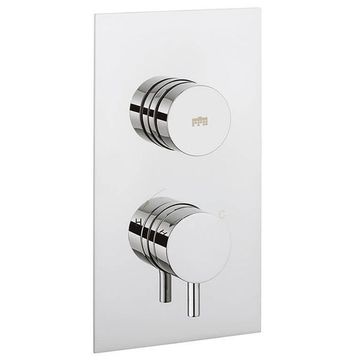 Crosswater Dial Kai Lever Thermostaic Portrait Trim Shower Valve Chrome