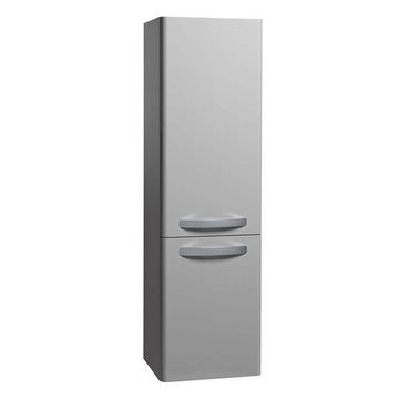 Tavistock Compass Wall Hung Gloss Light Grey Tall Column Unit with Handles 350 x 1200mm - 2 Door