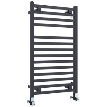 Vogue Squire Straight Anthracite Ladder Towel Rail 580mm Wide - Mild Steel