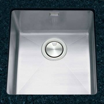 Clearwater Stereo Stainless Steel Kitchen Sink with Waste - 1 Bowl