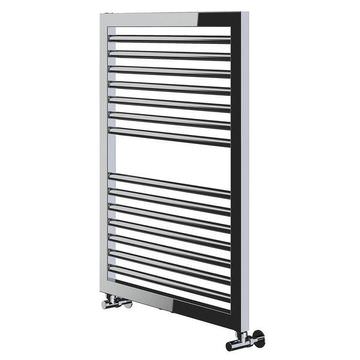 Lazzarini Asti Rectangular Straight Chrome Towel Rail - 500mm Wide - Carbon Steel