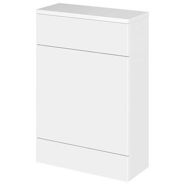 Hudson Reed Fusion Slimline Gloss White Back-To-Wall WC Unit with Worktop - 864mm High