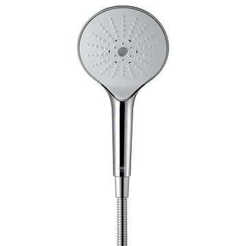 Mira Switch Round Chrome Hand Shower - Push Button Control - Four Spray Modes