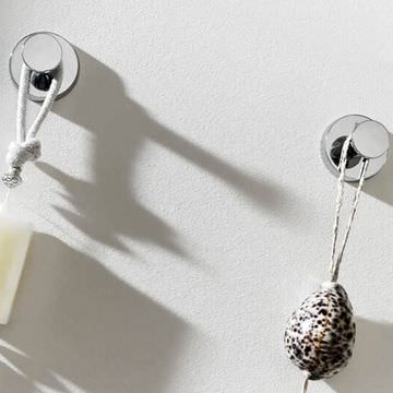 Roca Twin 50 x 50mm Chrome Robe Hook - Image