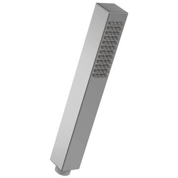 Nuie Minimalist Square Chrome Shower Handset - Single Spray Mode - ABS Plastic