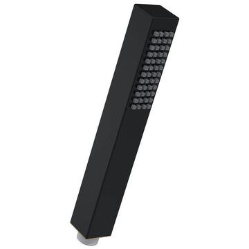 Nuie Minimalist Square Matt Black Shower Handset - Single Spray Mode - ABS Plastic