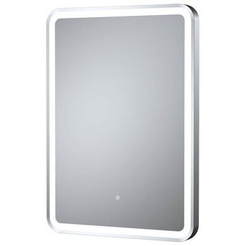 Hudson Reed Hydrus Rectangular Borderlit LED Mirror with Heated Pad 500 x 700mm - Chrome Frame