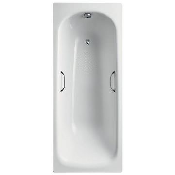 Armitage Shanks Sandringham-21 Anti-Slip Steel Bath with Grip - 2 Taphole - 1700 x 700mm