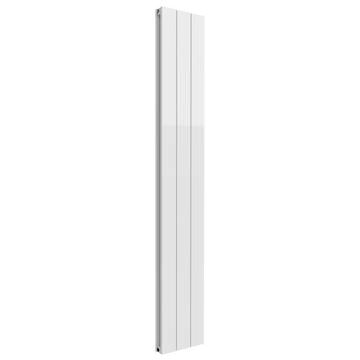 Reina Casina Flat Designer White Radiator 1800mm High - Aluminium - Double Panel