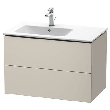 Duravit L-Cube Wall Hung Matt Taupe Vanity Unit for Me-By-Starck Basin - 820 x 550mm
