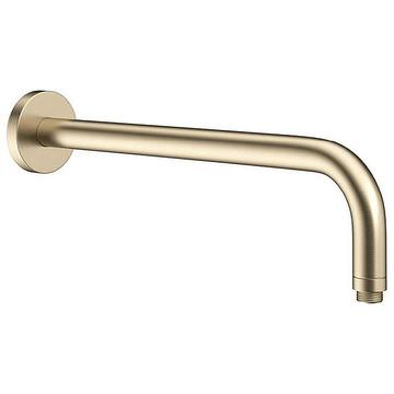 Crosswater Contemporary Brushed Brass Shower Arm - Wall Mounted - 330mm Projection