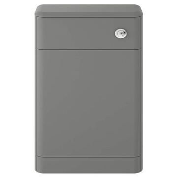 Hudson Reed Solar Back-To-Wall Curved Cool Grey WC Unit - 550 x 800mm