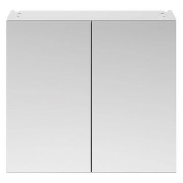 Hudson Reed Fusion 50-50 Wall Hung Gloss White Mirror Cabinet 800 x 715mm - Two Door